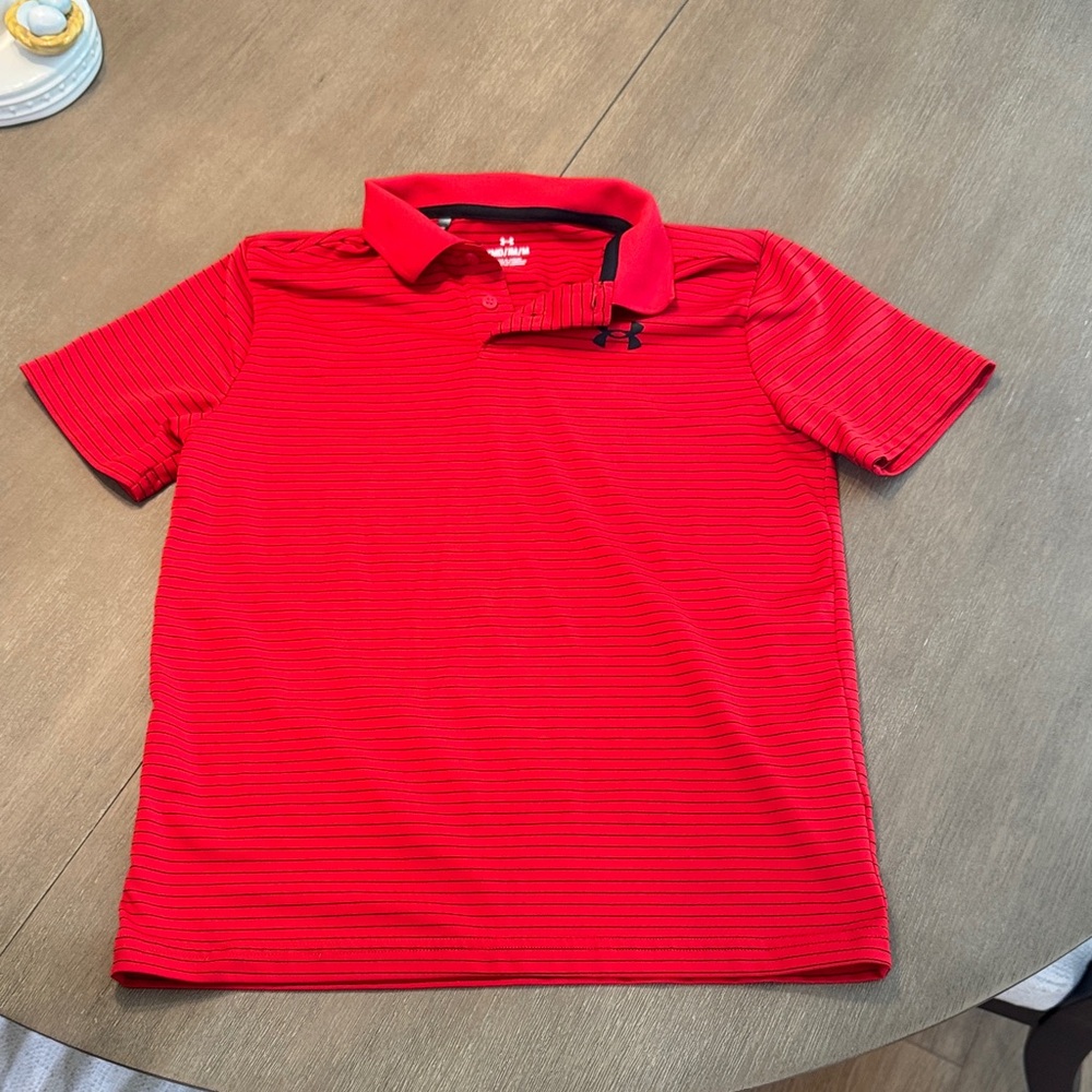 Under Armour Kids Bright Red Polo